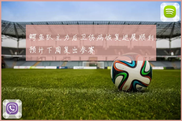鳄鱼队主力后卫伤病恢复进展顺利预计下周复出参赛